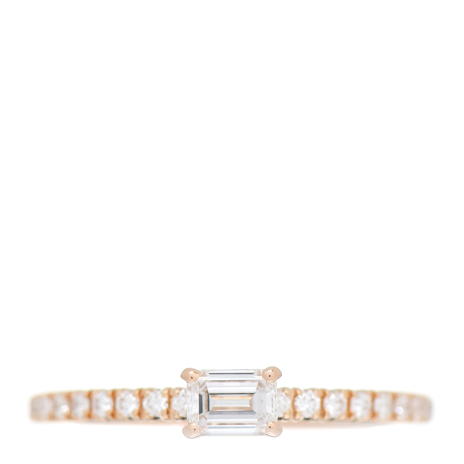 Cartier 18K Pink Gold Diamond Etincelle De Cartier Engagement Ring 47 4 1 of 5