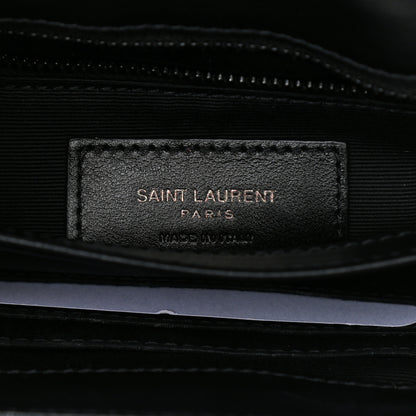 Saint Laurent Calfskin Y Quilted Monogram Toy Loulou Crossbody Bag Black 6 of 10