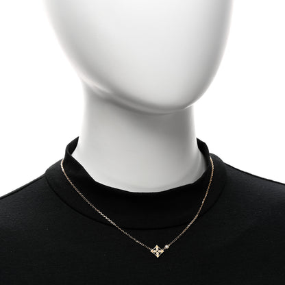 Louis Vuitton 18K Yellow Gold Diamond Idylle Blossom Pendant Pave Necklace 2 of 5