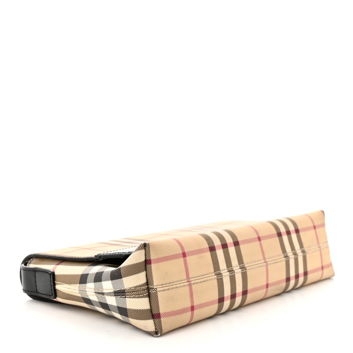 House Check Flap Shoulder Bag Black