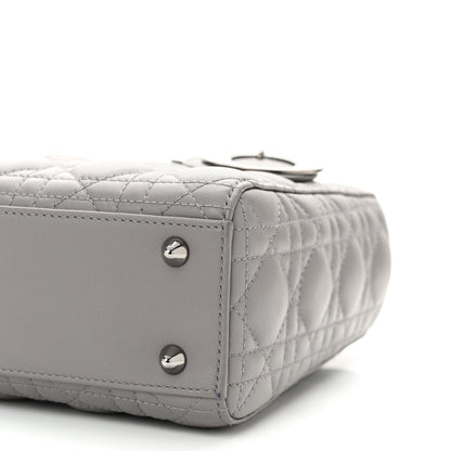 Christian Dior Lambskin Cannage Small My ABCDior Lady Dior Grey 10 of 10