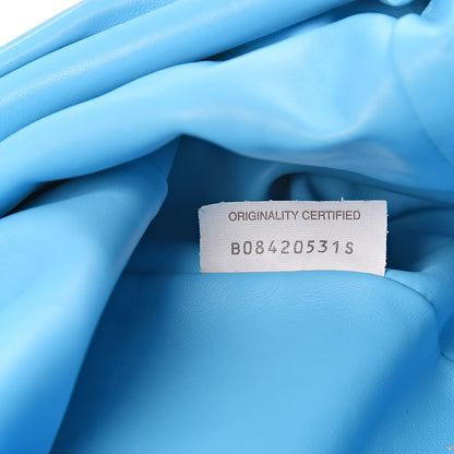 Bottega Veneta Smooth Butter Calf The Pouch Oversized Clutch Sky Blue 6 of 9