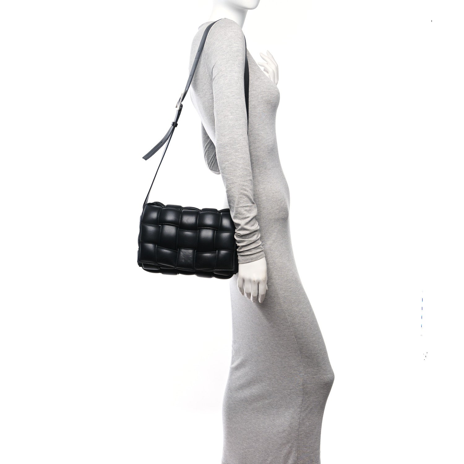 Bottega Veneta Nappa Maxi Intreccio Padded Cassette Crossbody Bag Black 2 of 10