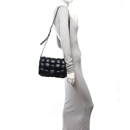 Bottega Veneta Nappa Maxi Intreccio Padded Cassette Crossbody Bag Black 2 of 10