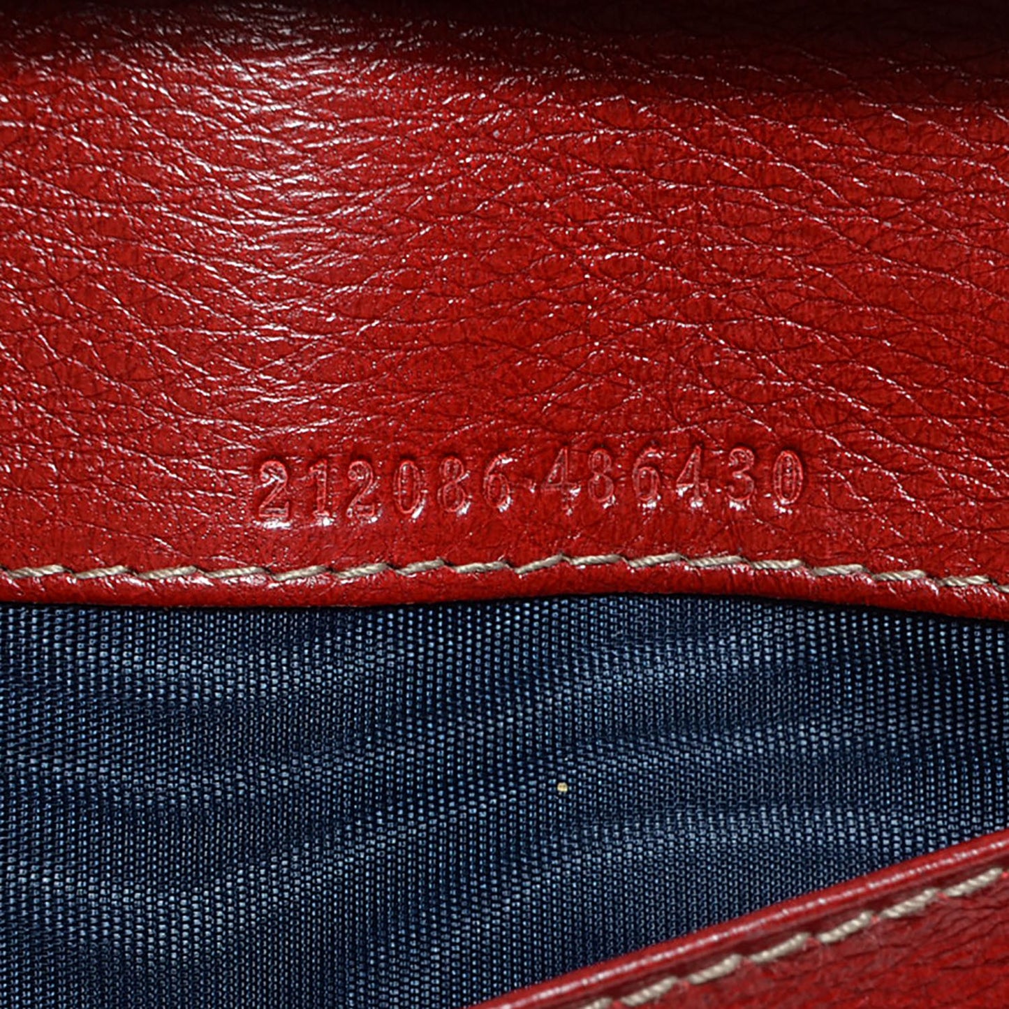 Crystal Monogram Continental Wallet Red Navy