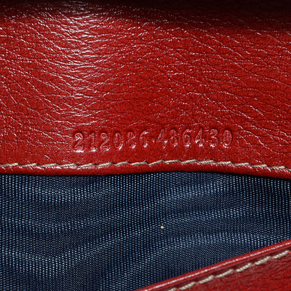 Gucci Crystal Monogram Continental Wallet Red Navy 8 of 8