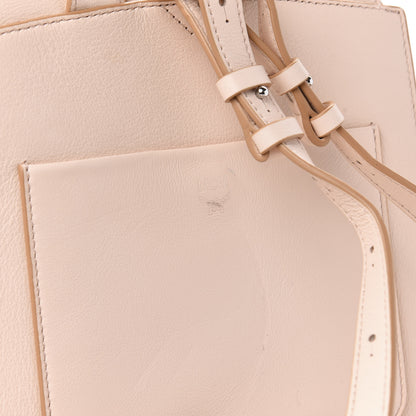 MCM Calfskin Essential Monogram Small Backpack Bisque 10 of 12
