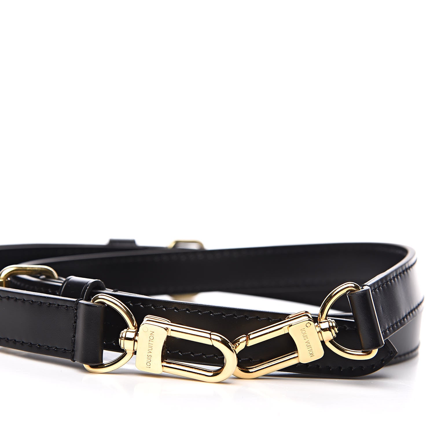 Louis Vuitton Calfskin Speedy Bandouliere Shoulder Strap Black 3 of 4