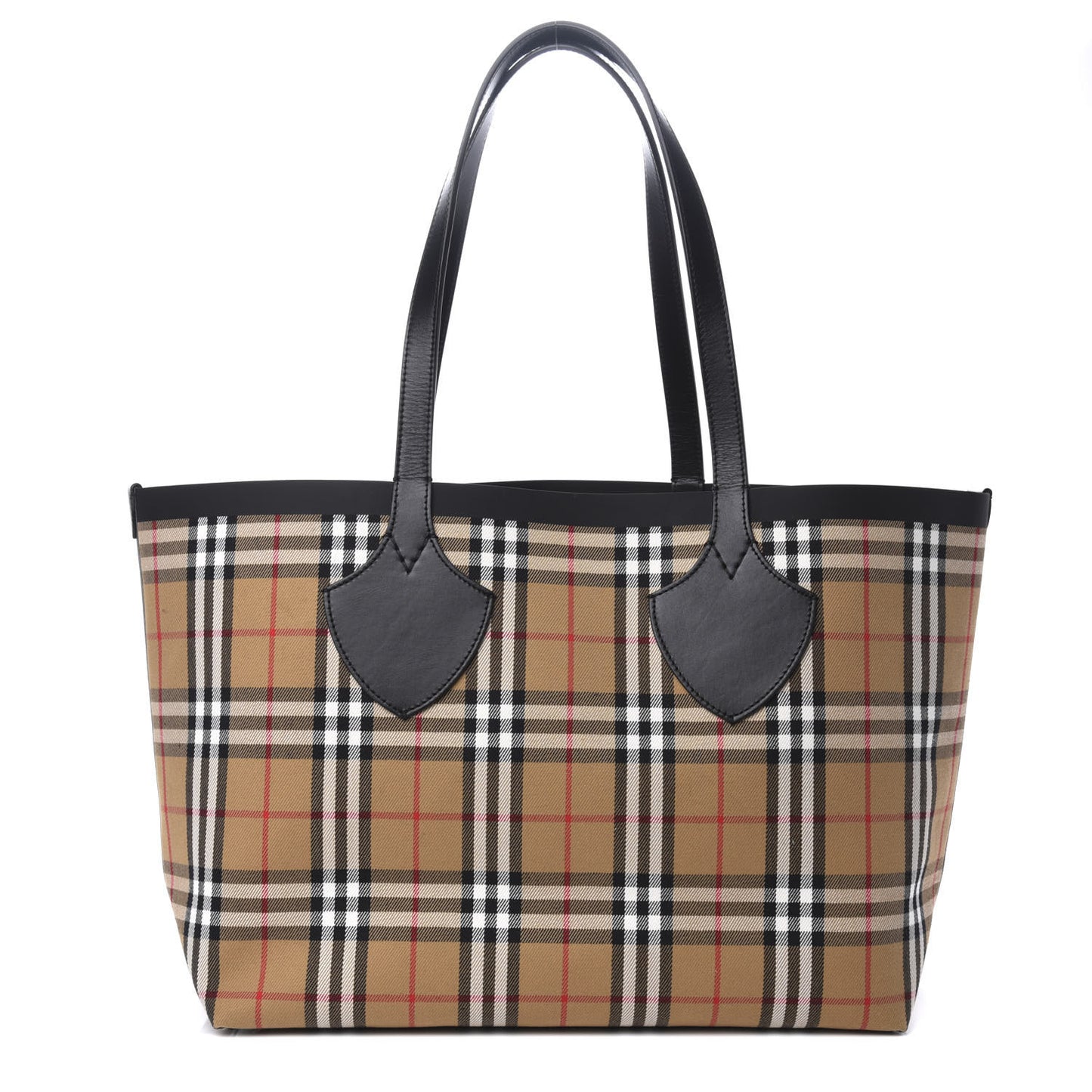 Vintage Check Medium The Giant Reversible Tote Antique Yellow Bright Red