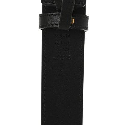 Gucci Calfskin Double G 30mm Belt 75 30 Black 3 of 6