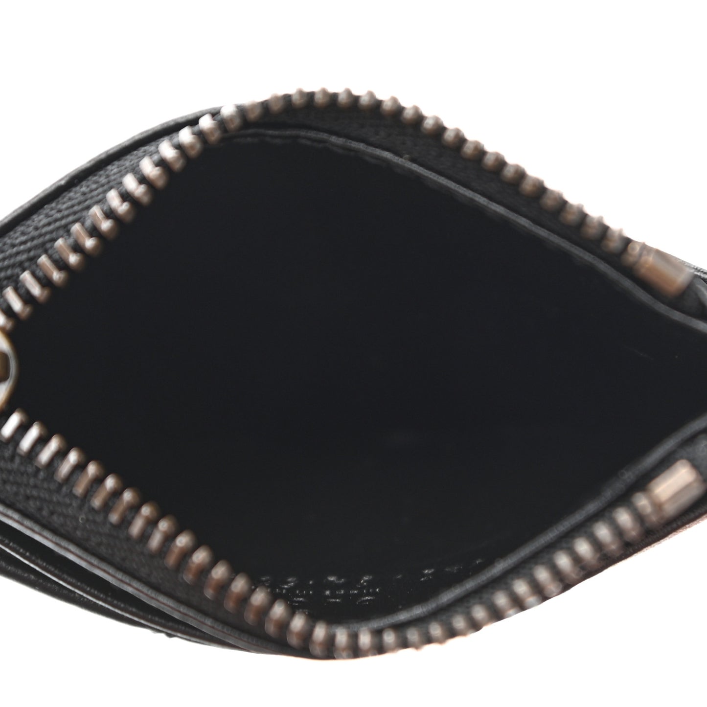 Calfskin Matelasse Chevron GG Marmont Key Case Card Holder Black