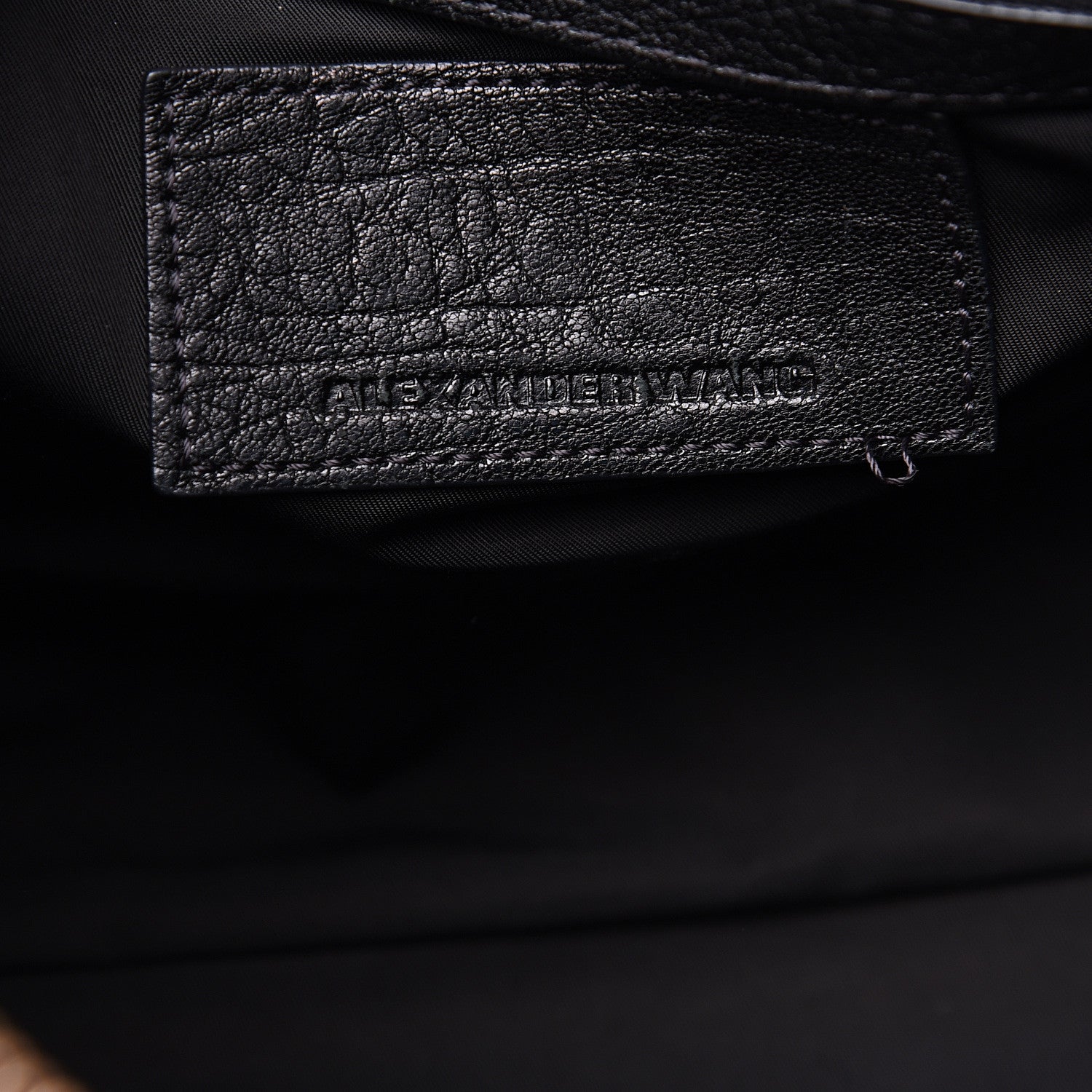 Alexander Wang Pebbled Lambskin Rockie Black Rose Gold Hardware 8 of 16
