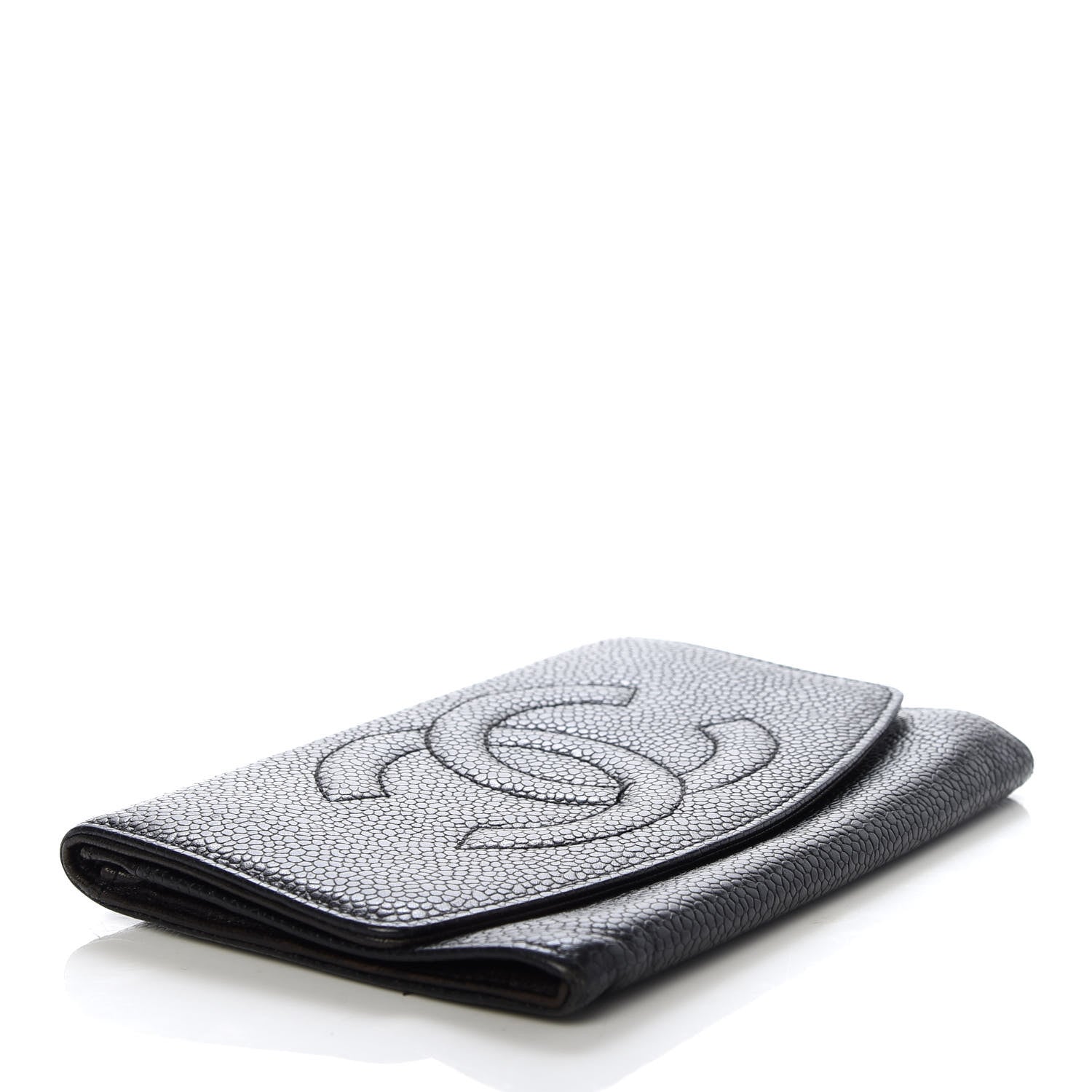 Chanel Caviar Timeless CC Flap Wallet Black 4 of 7