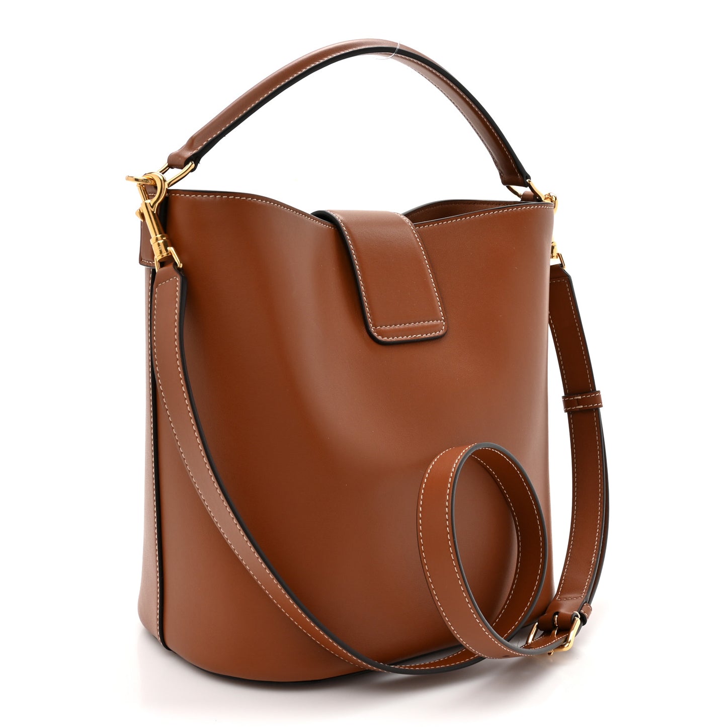 Smooth Calfskin Triomphe Medium Louise Bag Tan