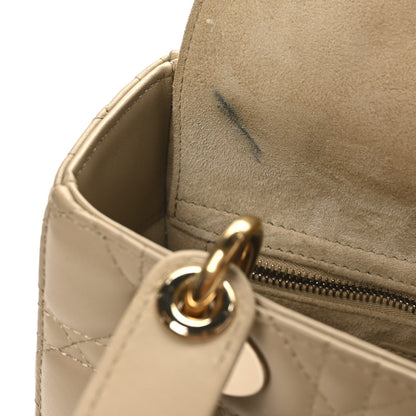 Christian Dior Lambskin Cannage Small My ABCDior Lady Dior Corda 11 of 11