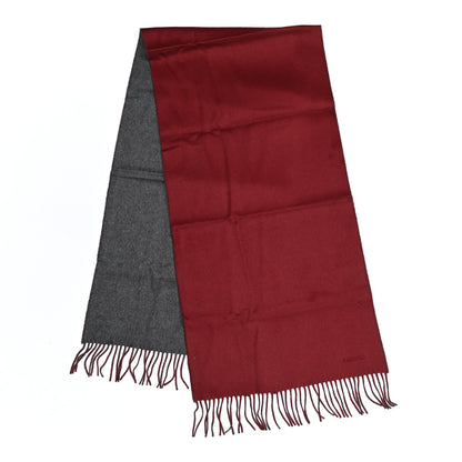 Hermes Cashmere Fringe Double Face Scarf Rogue H Gris Moyen 2 of 5
