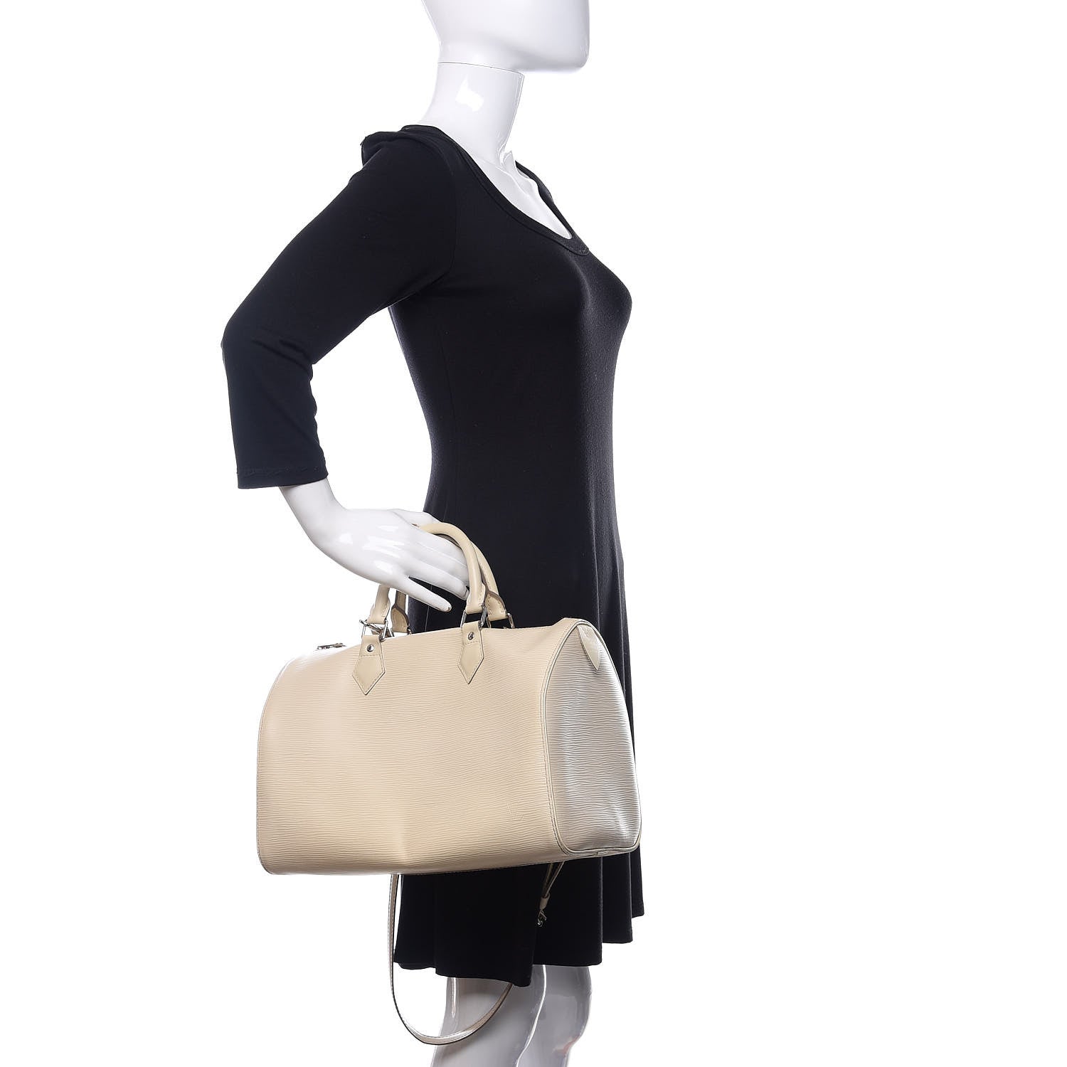 Louis Vuitton Epi Speedy 30 Ivory 3 of 10