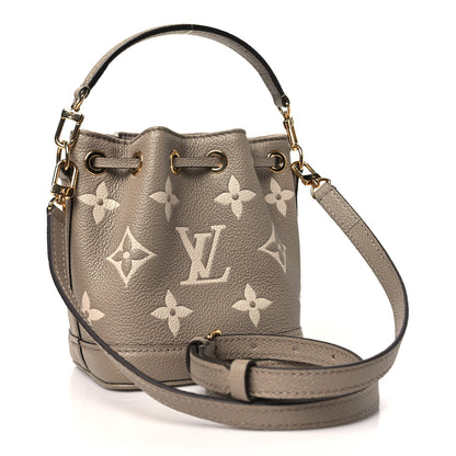 Louis Vuitton Empreinte Monogram Giant Nano Noe Tourterelle Creme 3 of 10