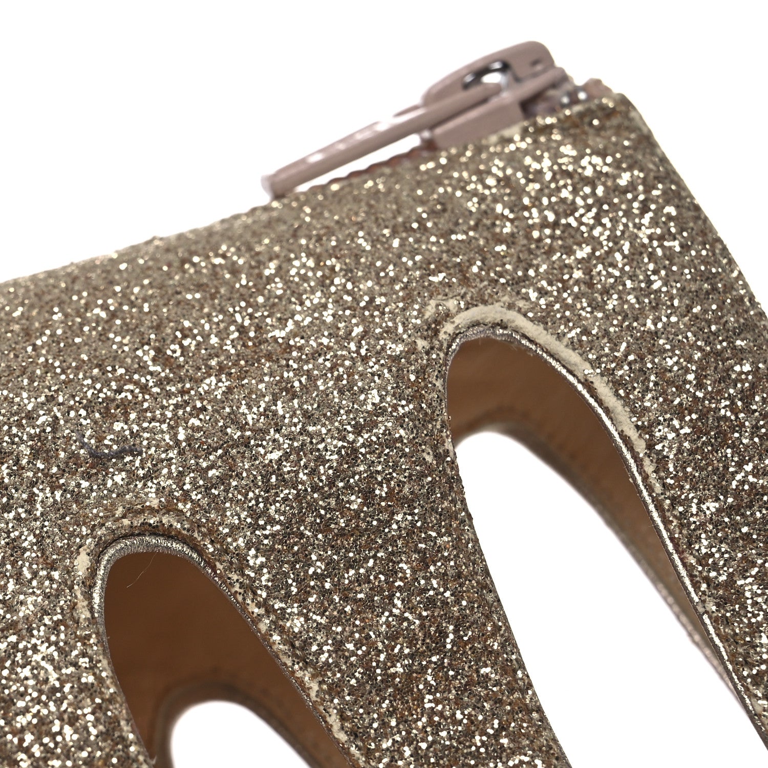 Christian Louboutin Glitter Mini Specchio Balota Platform Sandals 37.5 Gold 13 of 16