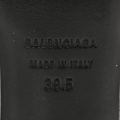 Balenciaga Metallic Nappa BB Square Knife Pointed Toe 40mm Mules 39.5 Silver 6 of 14