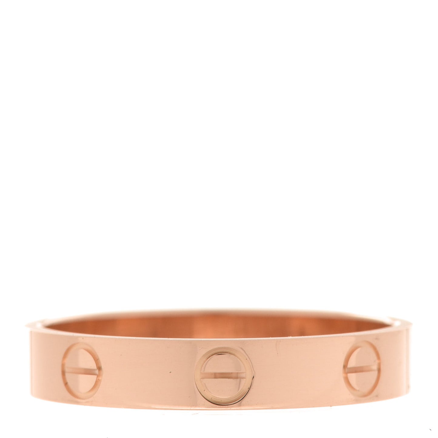 18K Pink Gold 3.5mm LOVE Wedding Band Ring 57 8