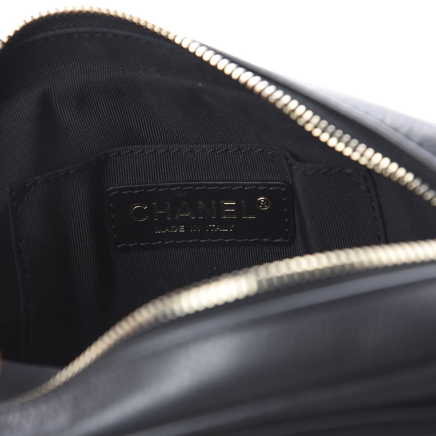 Chanel Calfskin Quilted Day Trips Camera Case Black 7 of 9