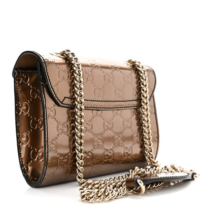 Gucci Shine Guccissima Mini Emily Chain Shoulder Bag Acero 3 of 10