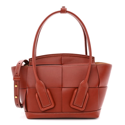 Bottega Veneta French Calfskin Maxi Intrecciato Mini Arco Rust 1 of 10