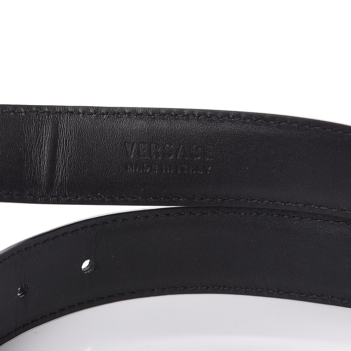 Calfskin Medusa Belt Black