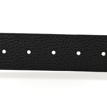 Gucci Calfskin Double G Reversible 37mm Belt 70 28 Black Cocoa 6 of 7