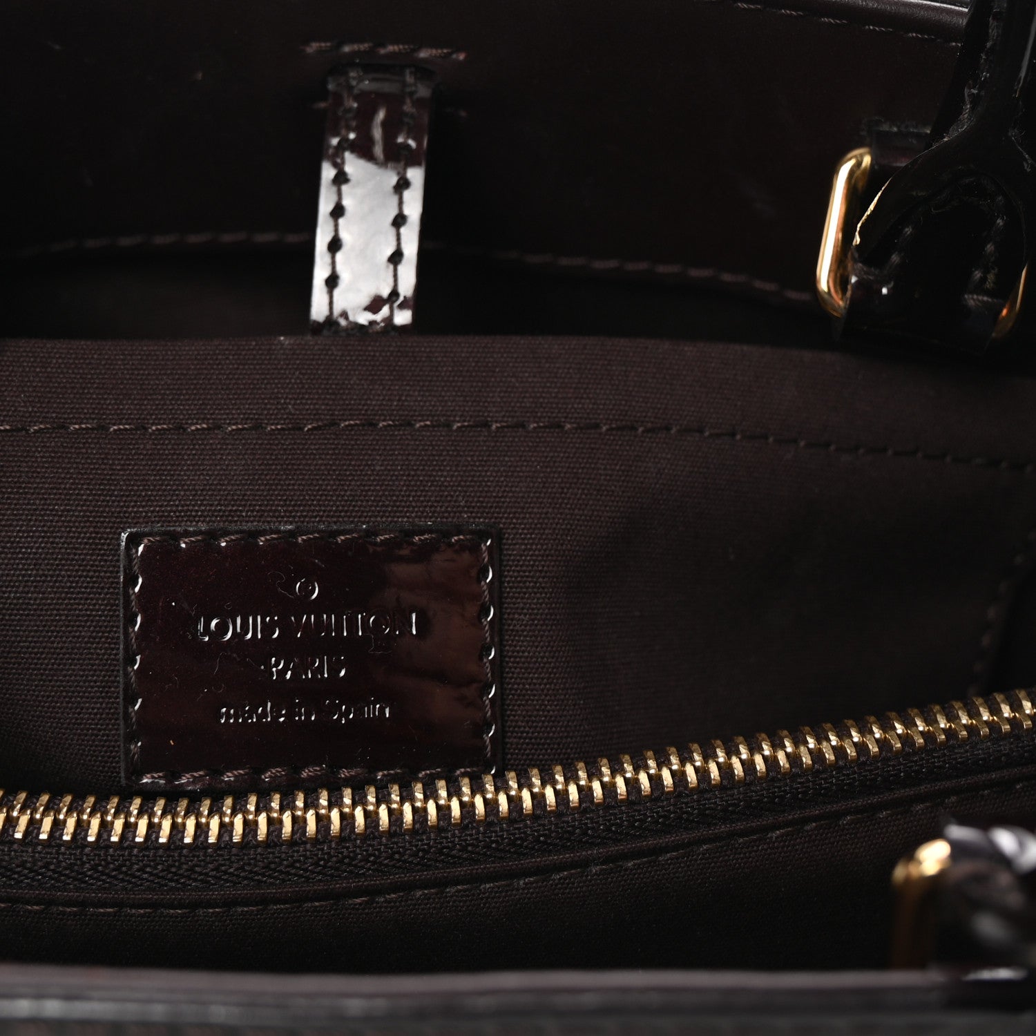 Louis Vuitton Vernis Montaigne BB Amarante 6 of 9