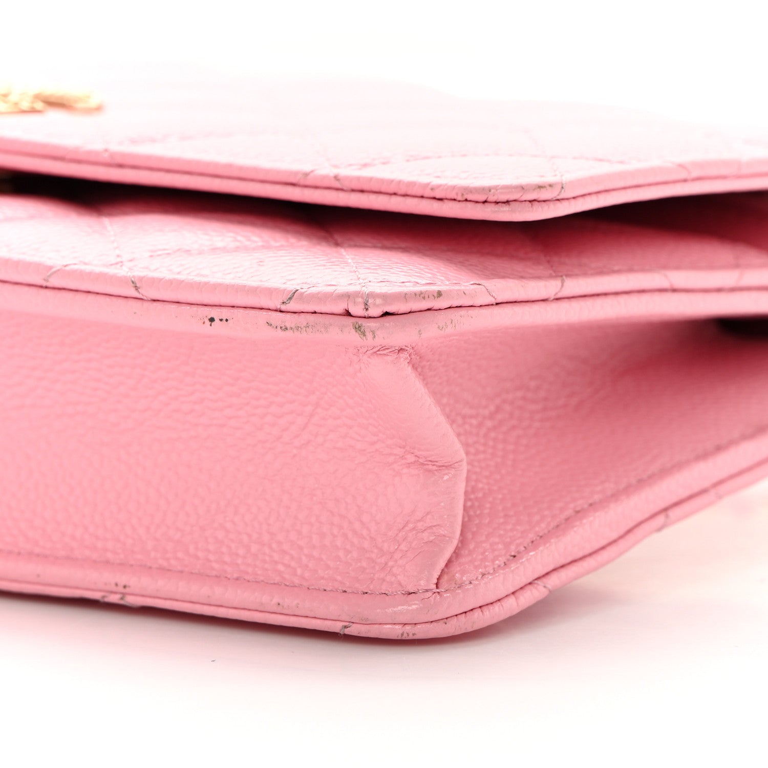 Chanel Caviar Quilted Multi Chain Wallet On Chain WOC Light Pink 11 of 16