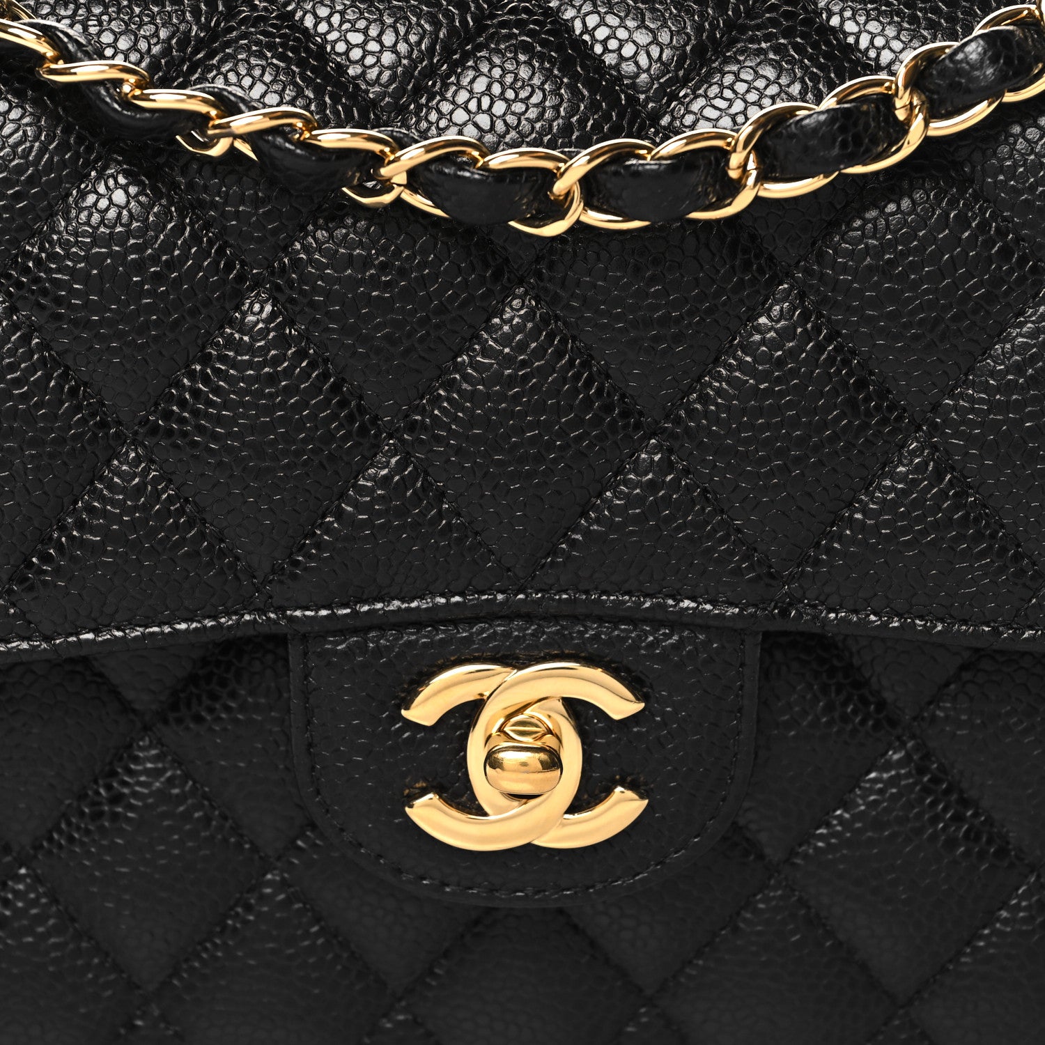 Chanel Caviar Quilted Small Double Flap Black 8 of 12