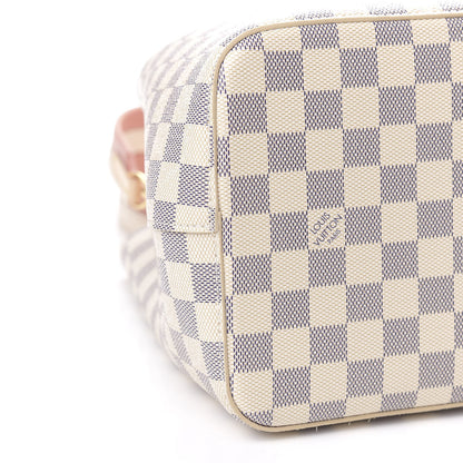 Louis Vuitton Damier Azur Braided Neonoe MM Peach Cream 8 of 10