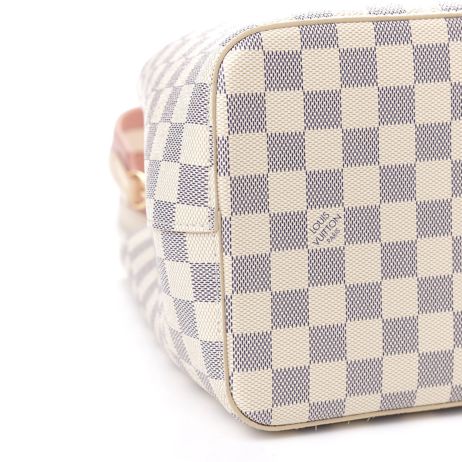 Louis Vuitton Damier Azur Braided Neonoe MM Peach Cream 8 of 10