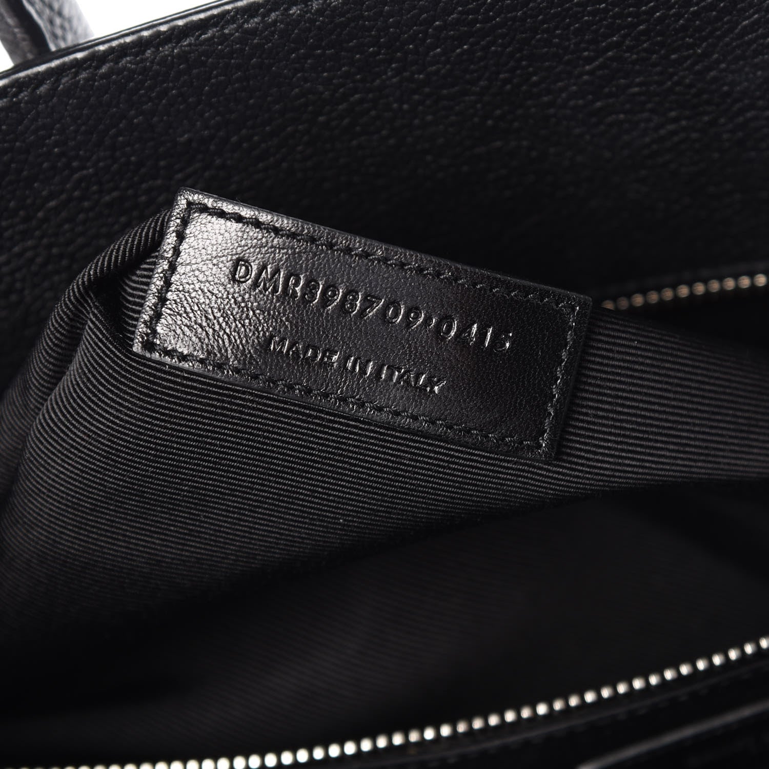 Saint Laurent Grained Calfskin Small Sac De Jour Black 9 of 9