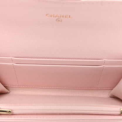 Chanel Caviar Quilted Medium Flap Wallet Light Pink 5 of 9