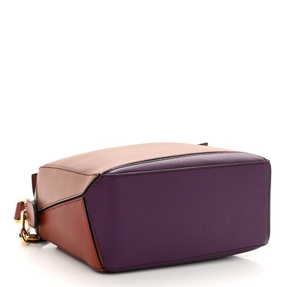 Loewe Calfskin Small Puzzle Bag Dark Rust Dark Purple 4 of 9