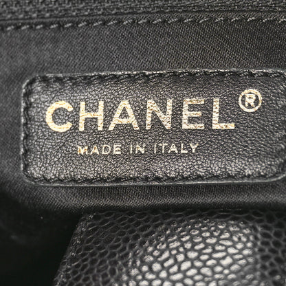 Chanel Caviar Quilted Petit Shopping Tote PST Black 6 of 9
