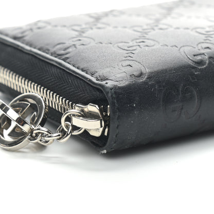 Gucci Guccissima Twins Zip Around Wallet Black 7 of 8