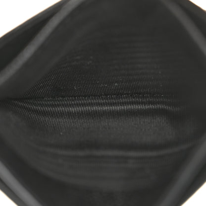 Saint Laurent Grain De Poudre Matelasse Chevron Monogram Credit Card Case Black 5 of 10