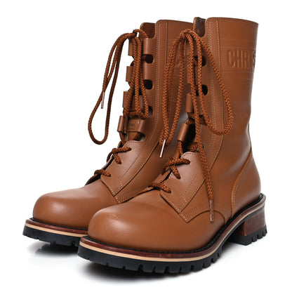 Christian Dior Calfskin Dior Quest 35mm Hiking Boots 36.5 Golden Saddle 3 of 14