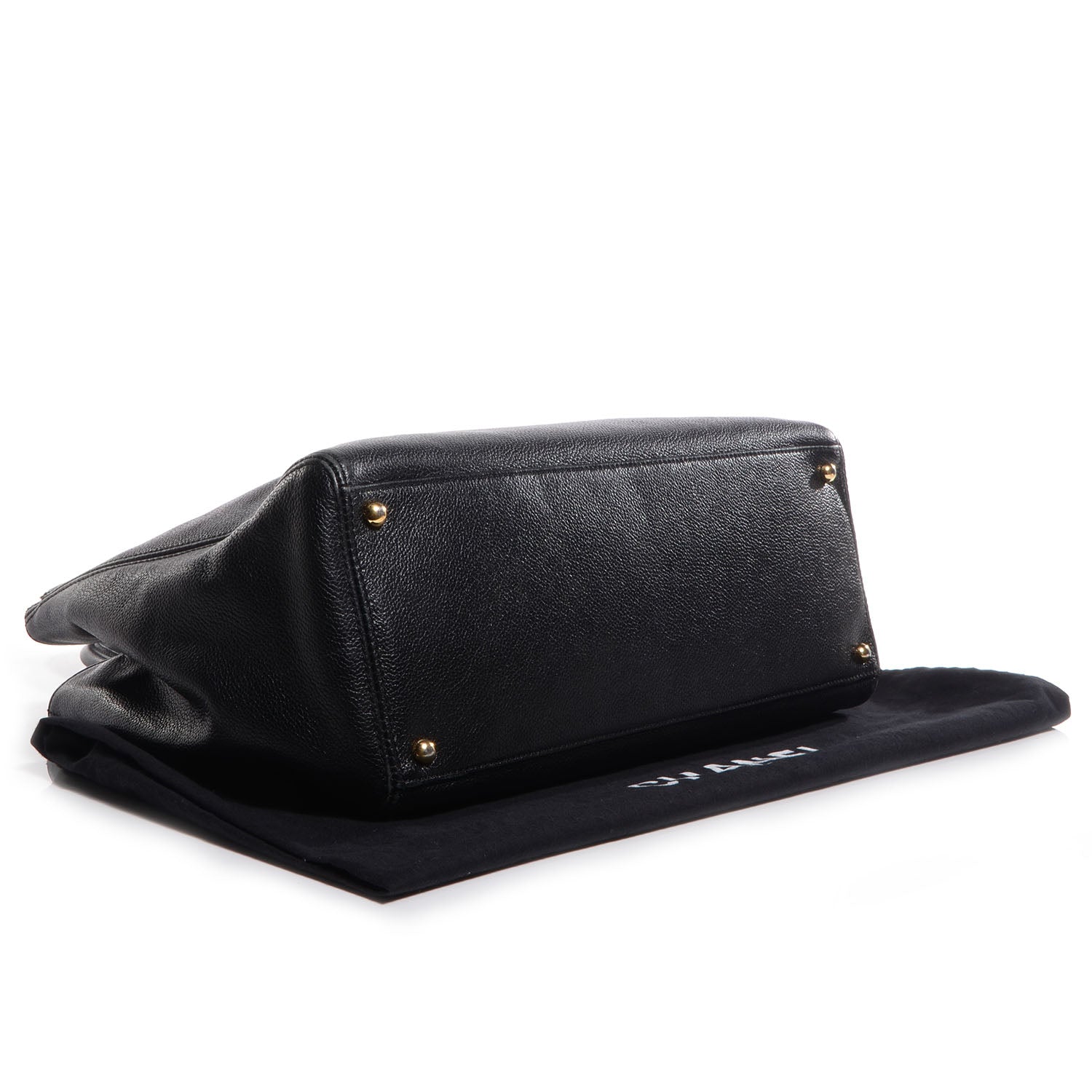 Chanel Calfskin Cerf Shopper Tote Black 4 of 7