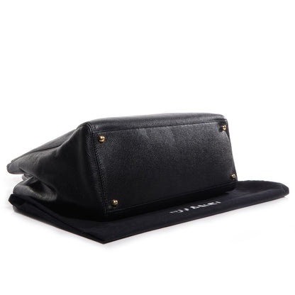Chanel Calfskin Cerf Shopper Tote Black 4 of 7