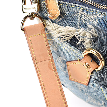 Louis Vuitton Denim Patchwork Pouchy Blue 11 of 14