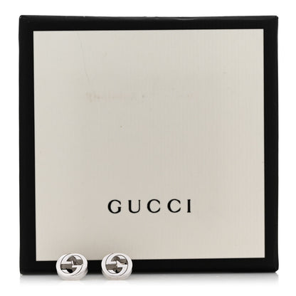 Gucci Sterling Silver Interlocking GG Stud Earrings 6 of 6