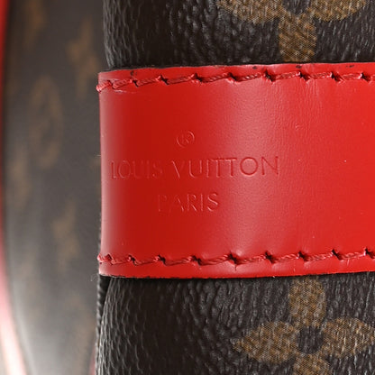Louis Vuitton Calfskin Monogram Keepall Bandouliere 50 Coquelicot 5 of 8