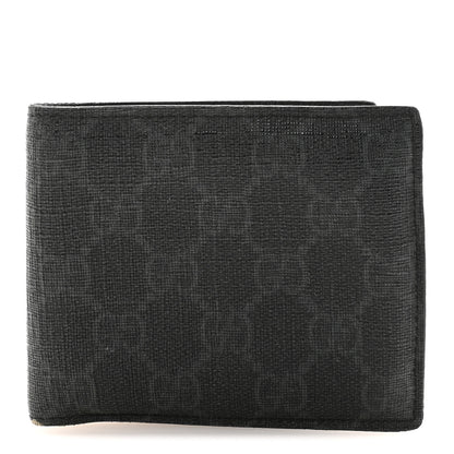 Gucci GG Supreme Monogram Bi-Fold Wallet Black 1 of 7