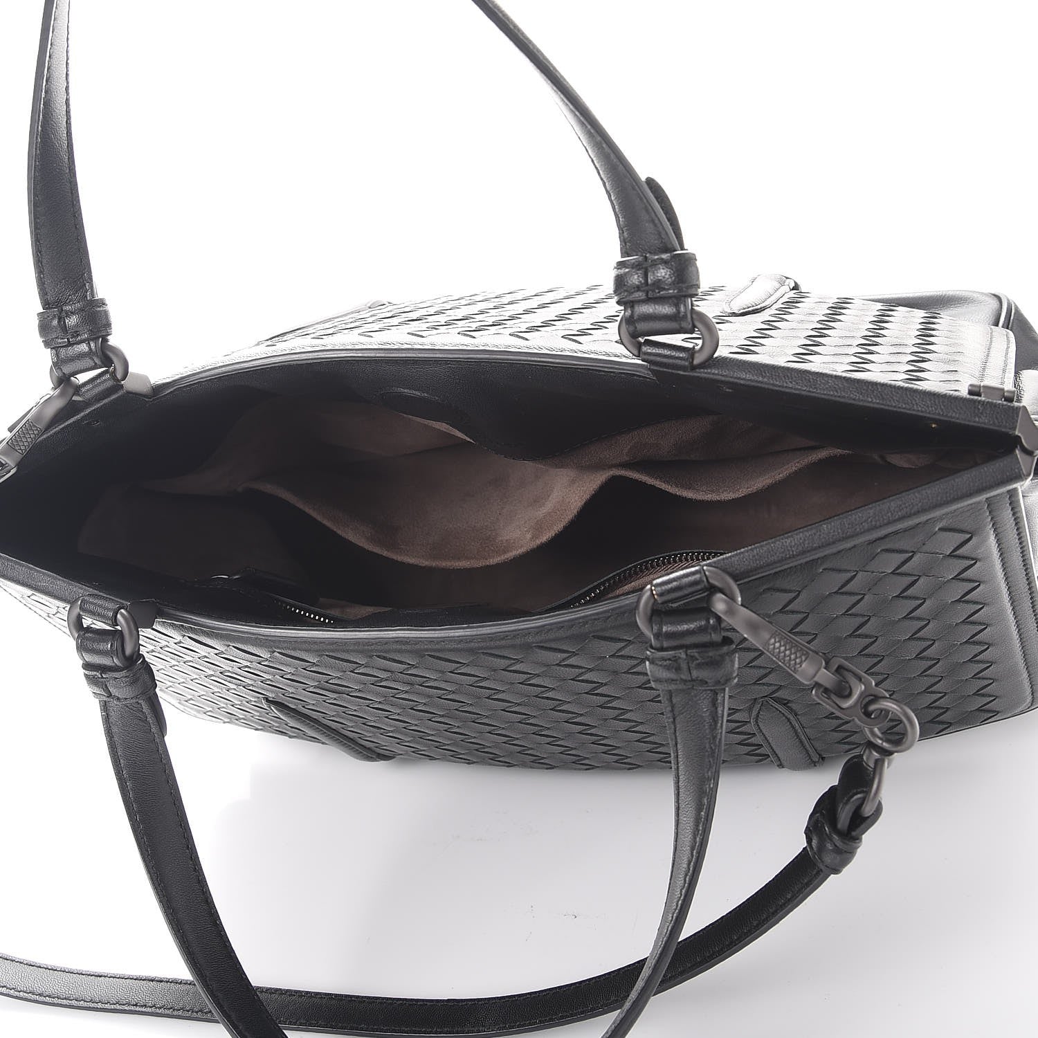 Bottega Veneta Nappa Intrecciato Satchel Nero Black 5 of 8