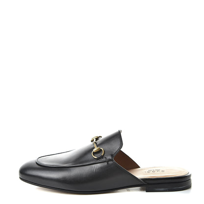 Gucci Calfskin Womens Princetown Slippers 38.5 Black 1 of 11